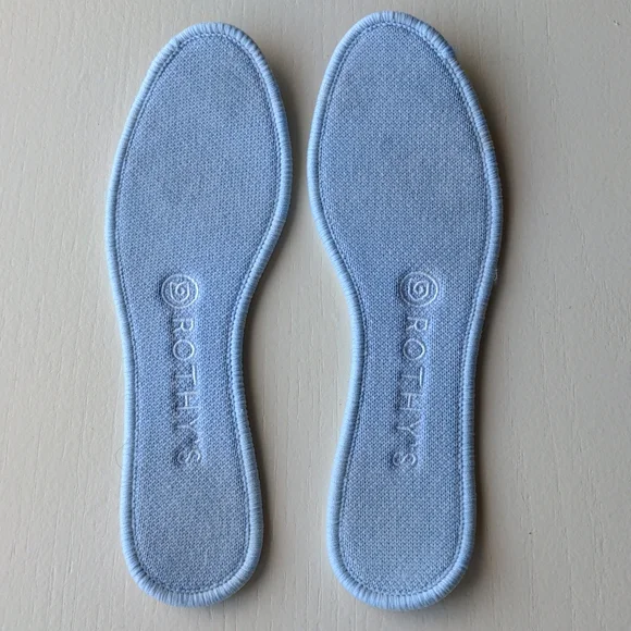 💕 Rothy's Merino Wool Flat in Camel Ribbon Stripe Merino Wool Size 6.5 - Picture 9 of 10